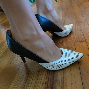 Audrey Brooke Sloane colorblock heels